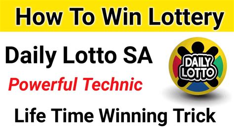 how to win lotto in south africa